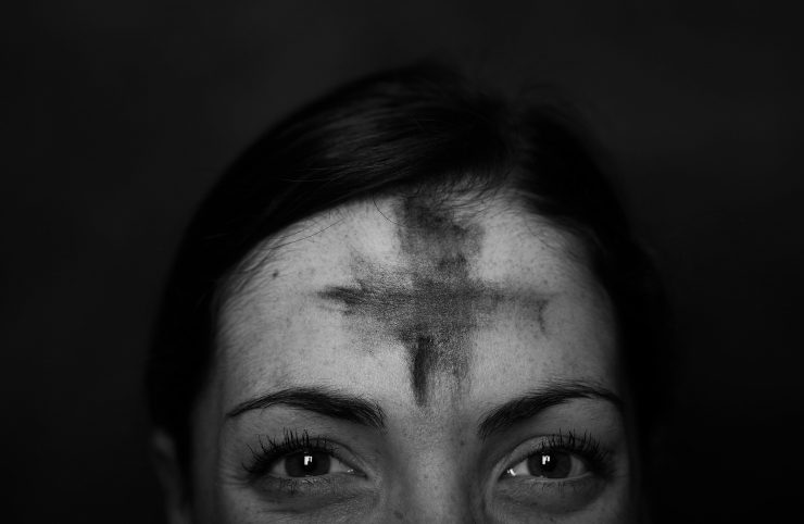 ashes on the forehead